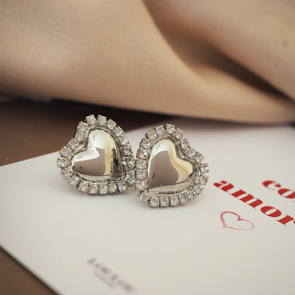 Orecchini Cuori Silver