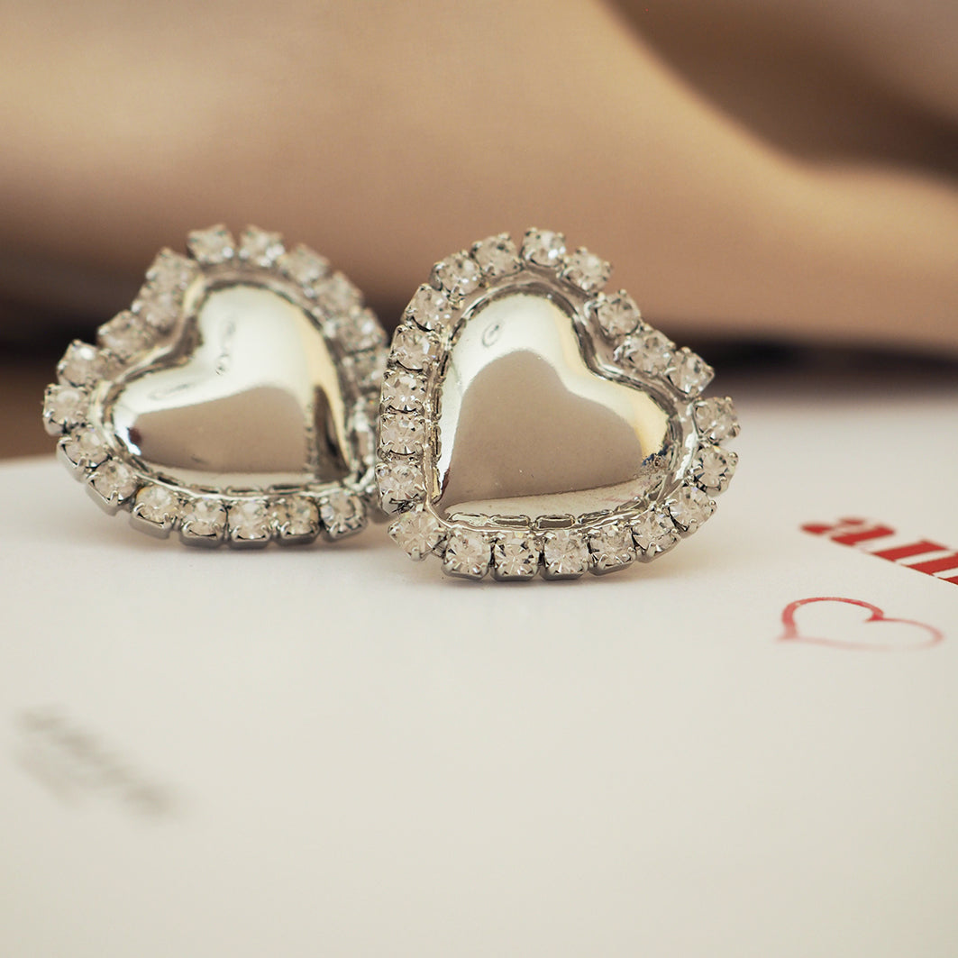 Orecchini Cuori Silver