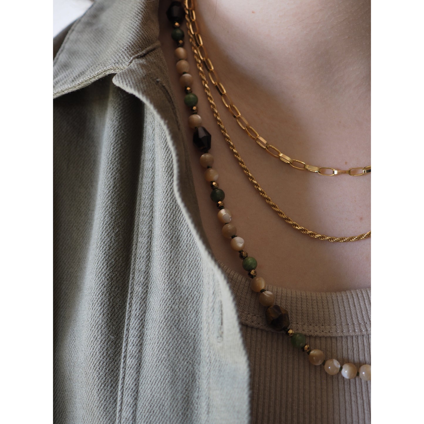 Collana Nodini madreperla birmana