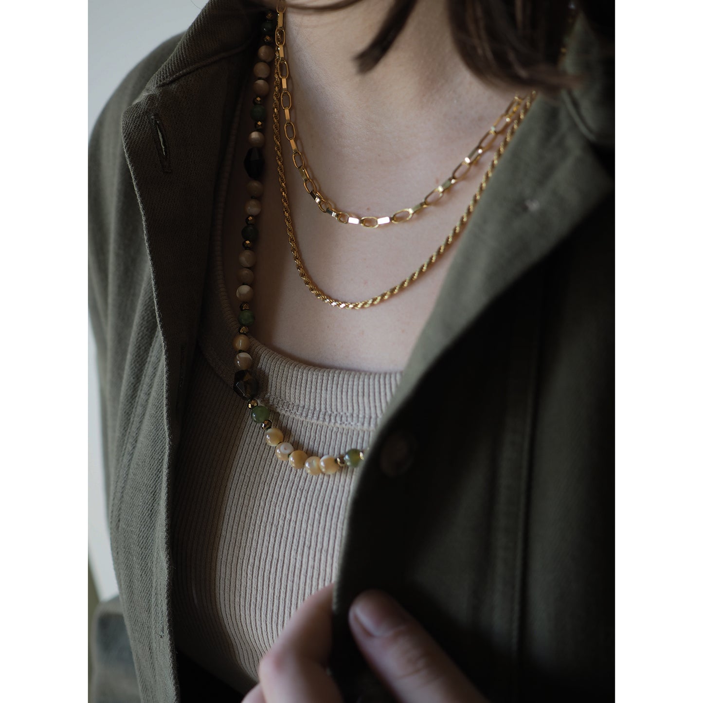 Collana Nodini madreperla birmana
