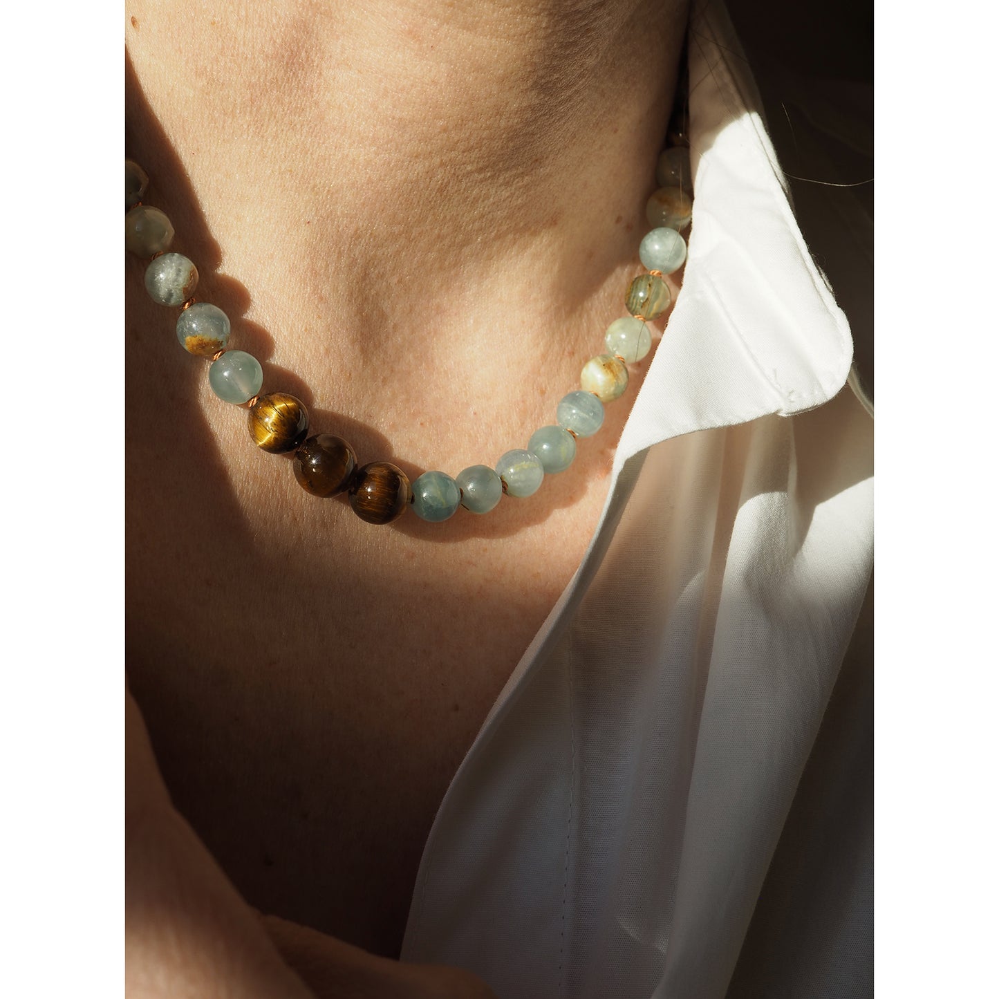 Collana Calcite azzurra