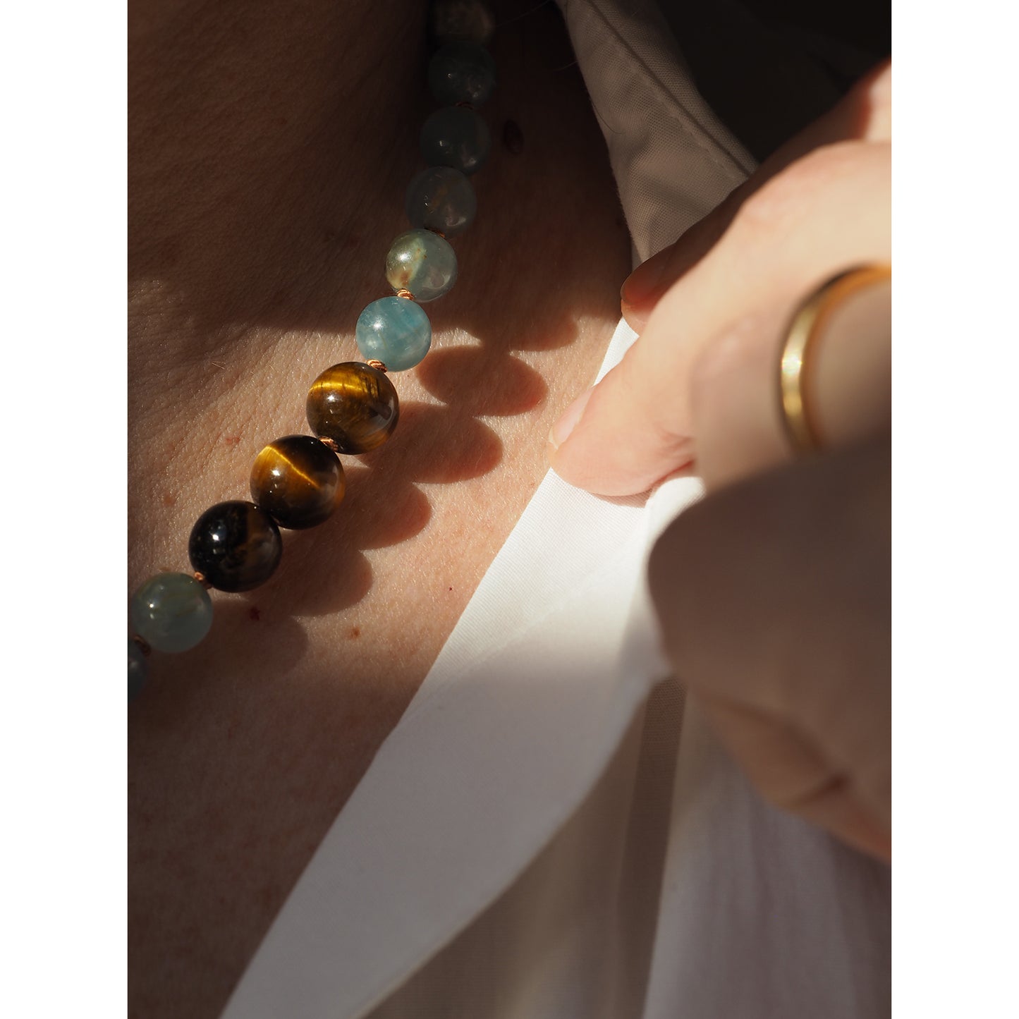 Collana Calcite azzurra