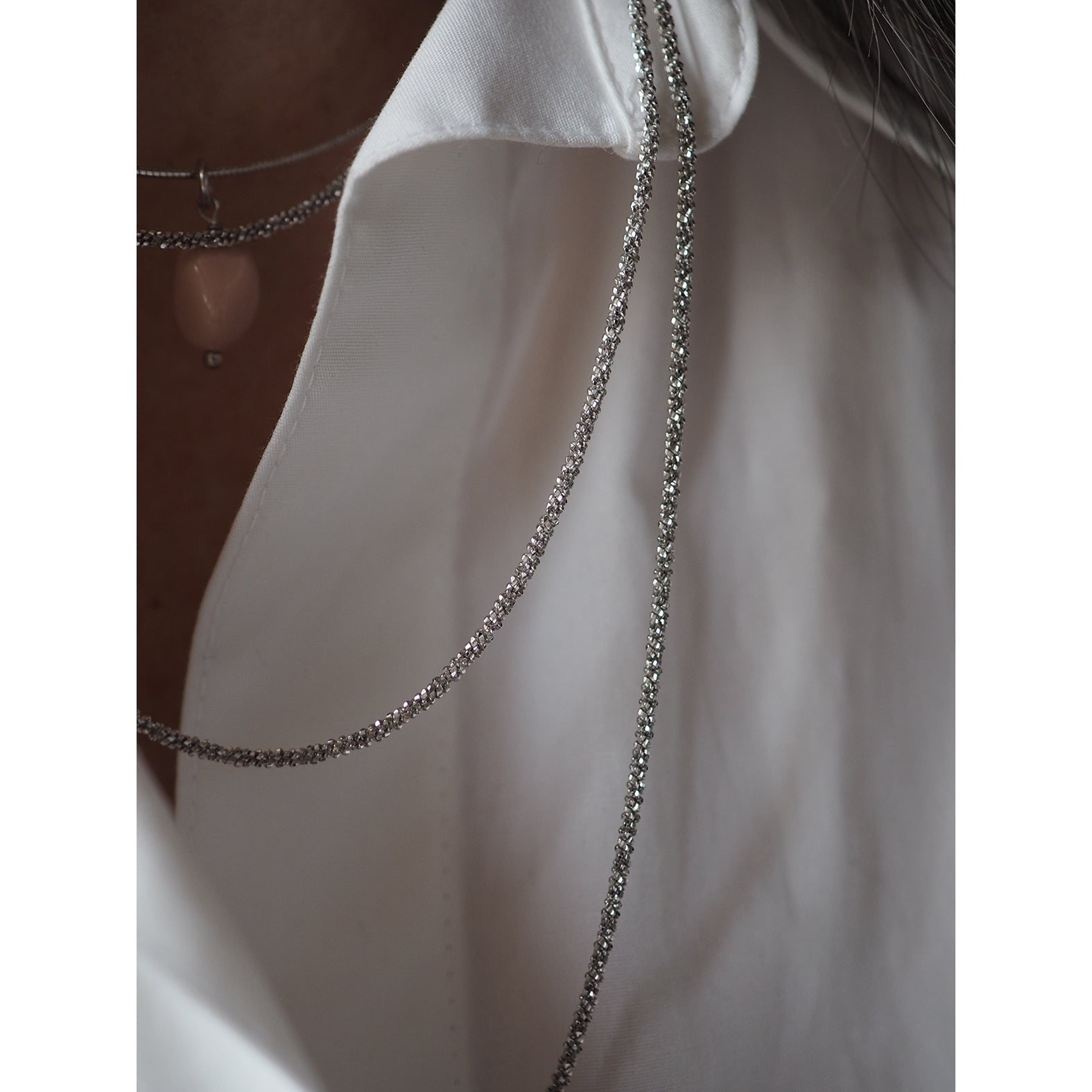 Collana Diamantina Silver