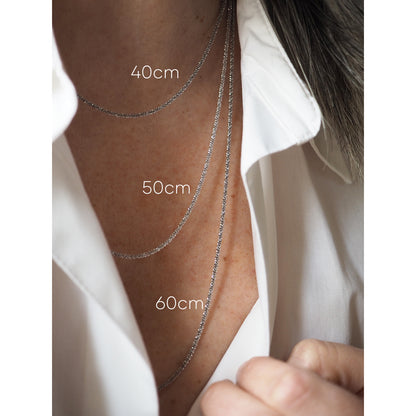 Collana Diamantina Silver