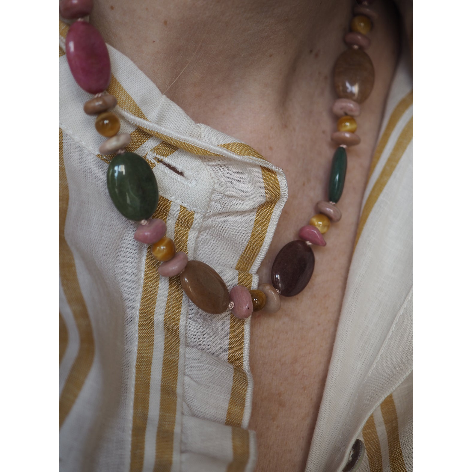 Nodini Ovali Giada Multicolor