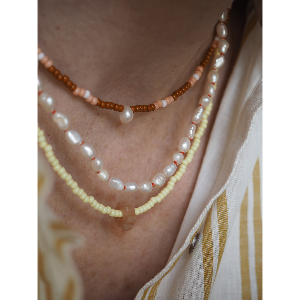 Chocker Perla Goccia Naturale