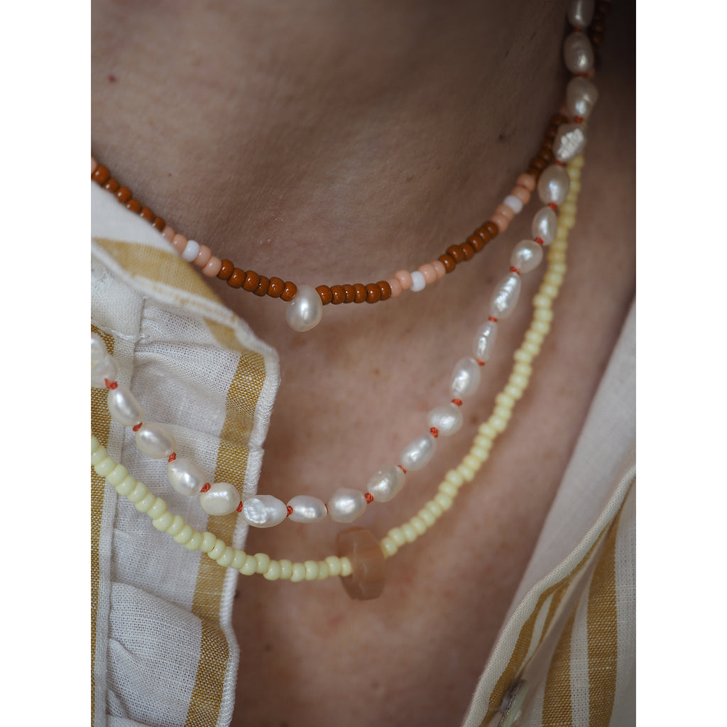 Chocker Perla Goccia Naturale