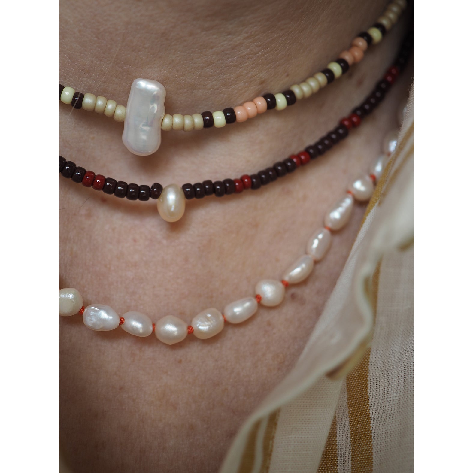 Chocker Perla Baguette