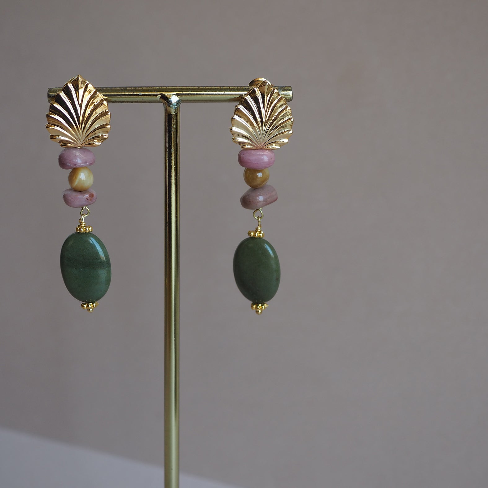 Orecchini Giada Ovale