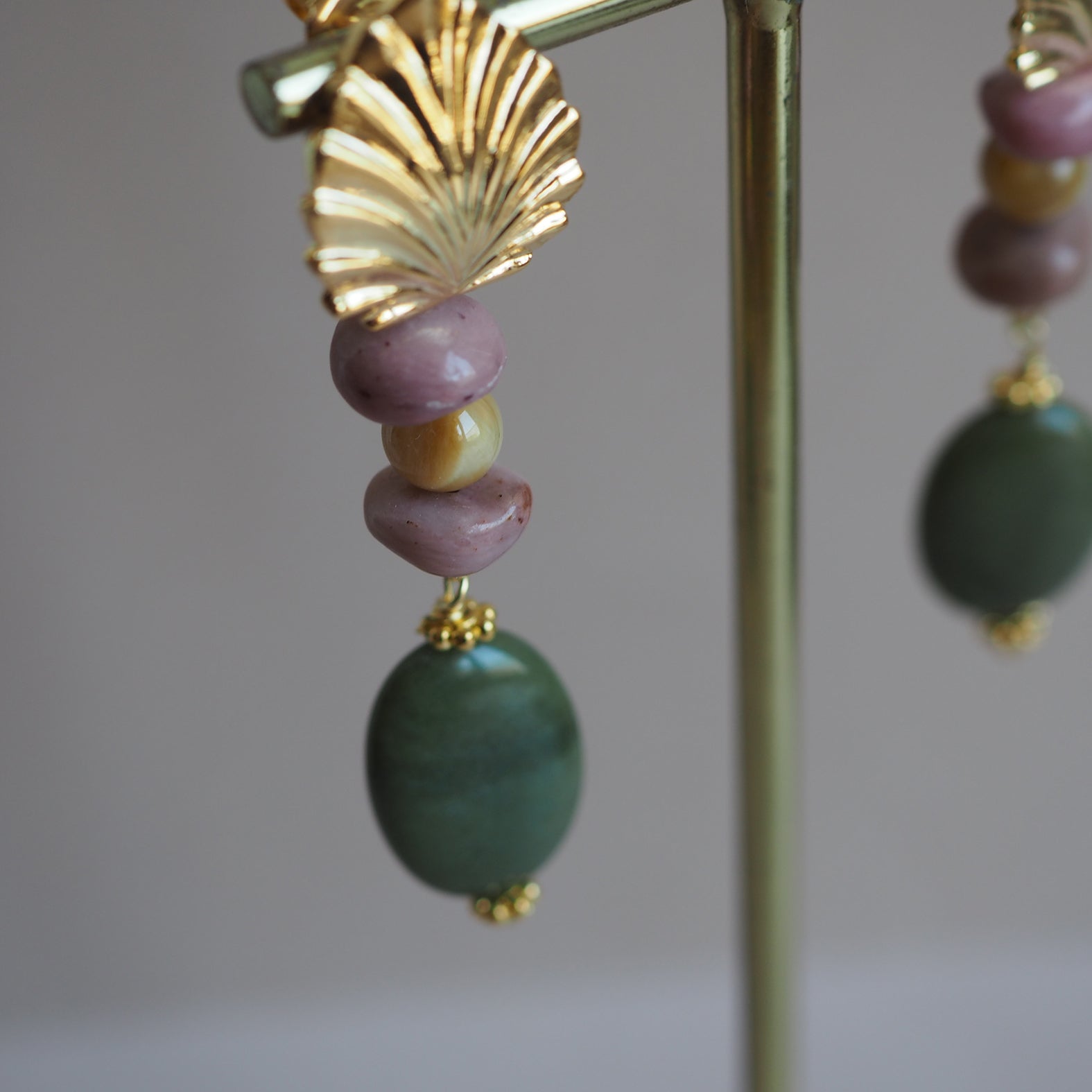 Orecchini Giada Ovale