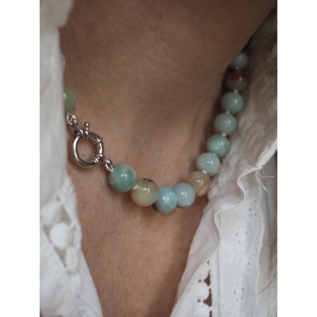 Collana Nodini amazzonite