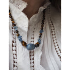Collana Nodini avventurina blu