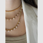 Collana Goccioline Perla Bianca