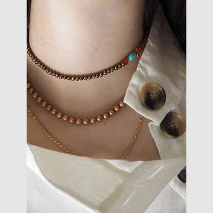 Collana Perla Bronzo