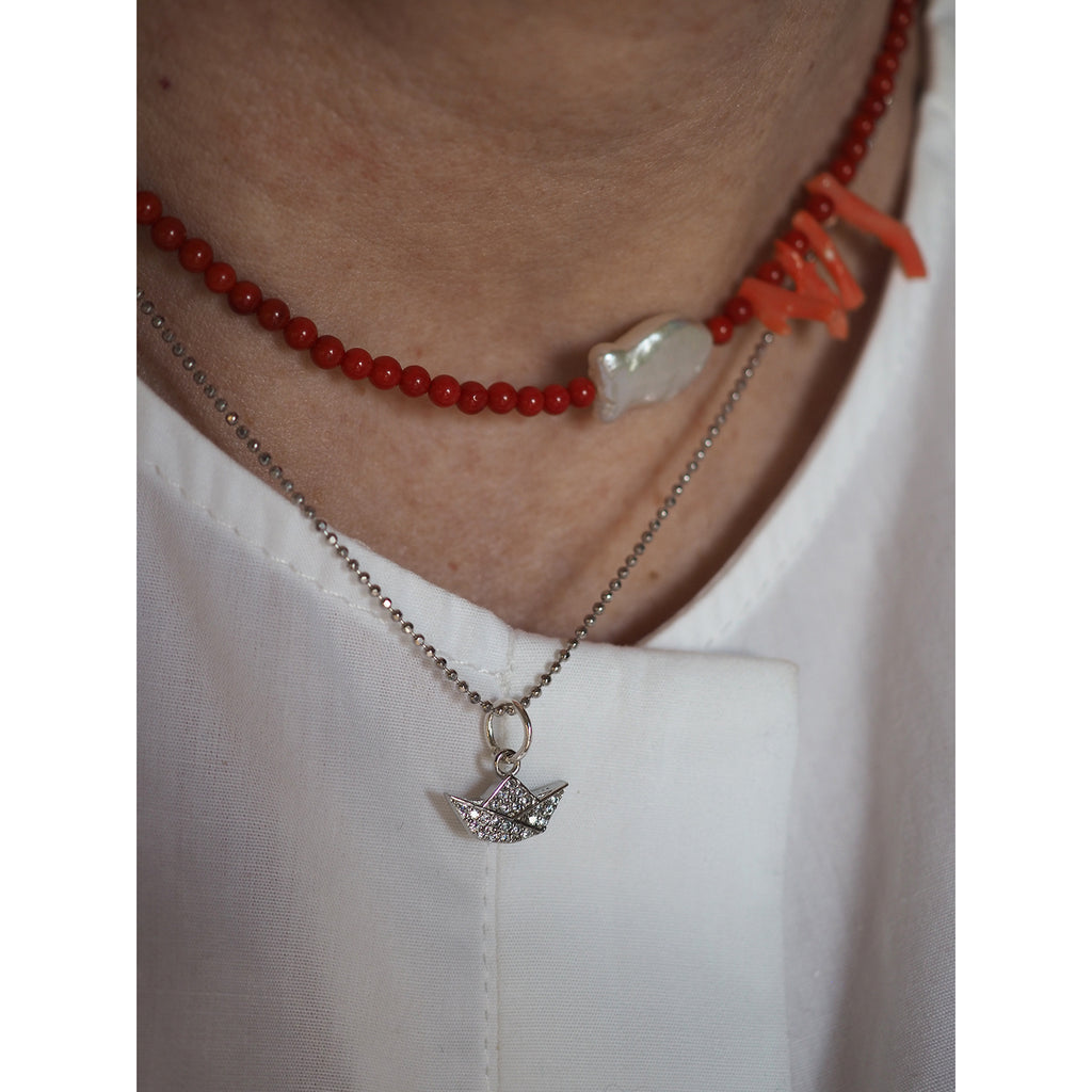 Charm Barchetta zirconi