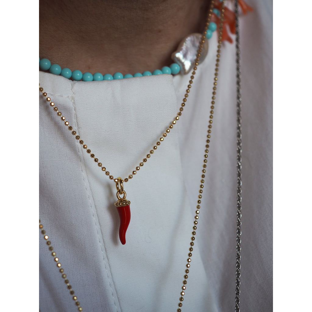 Charm Corno smaltato
