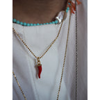 Charm Corno smaltato