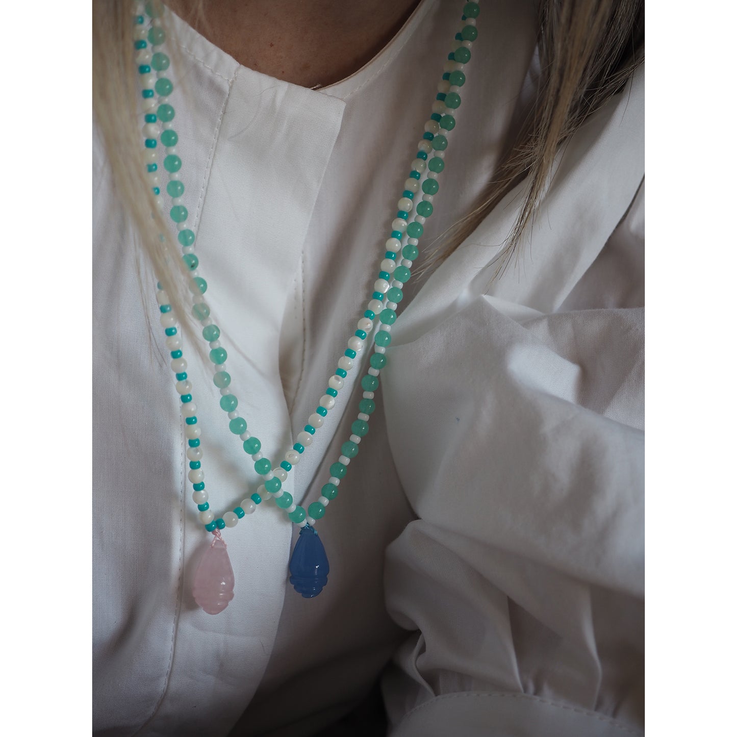 Collana Shellina Azzurro