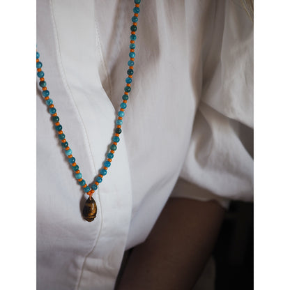Collana Shellina Occhio tigre