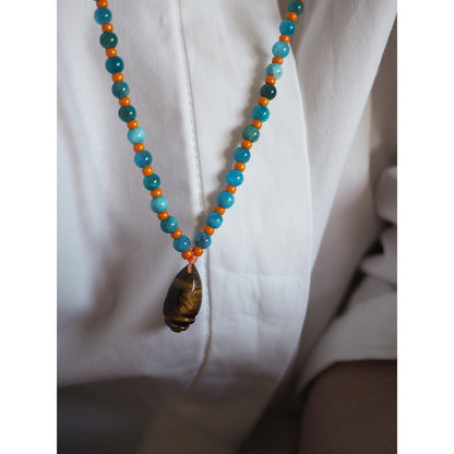 Collana Shellina Occhio tigre