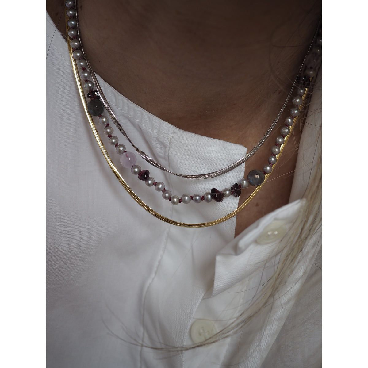 Collana Nuvola al crepuscolo