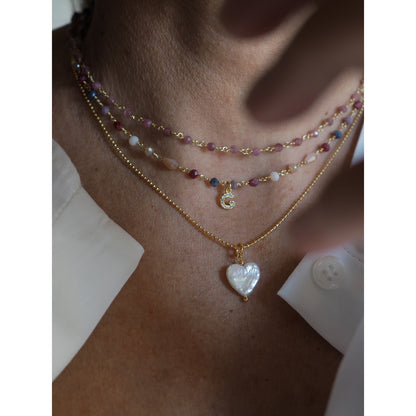 Charm Cuore perla
