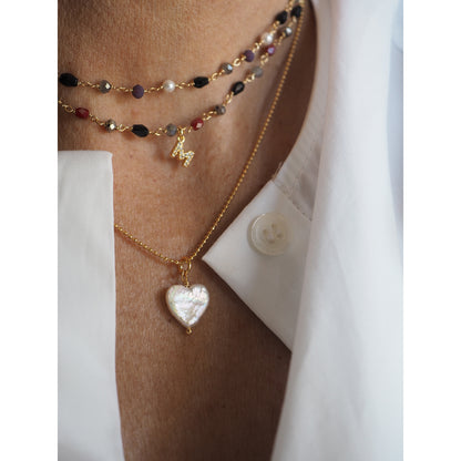 Charm Cuore perla