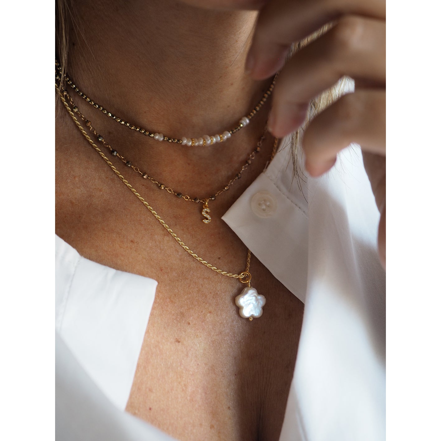 Charm Margherita perla