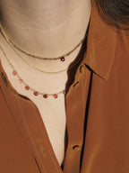 Collana Goccioline Bagliore d'Ambra