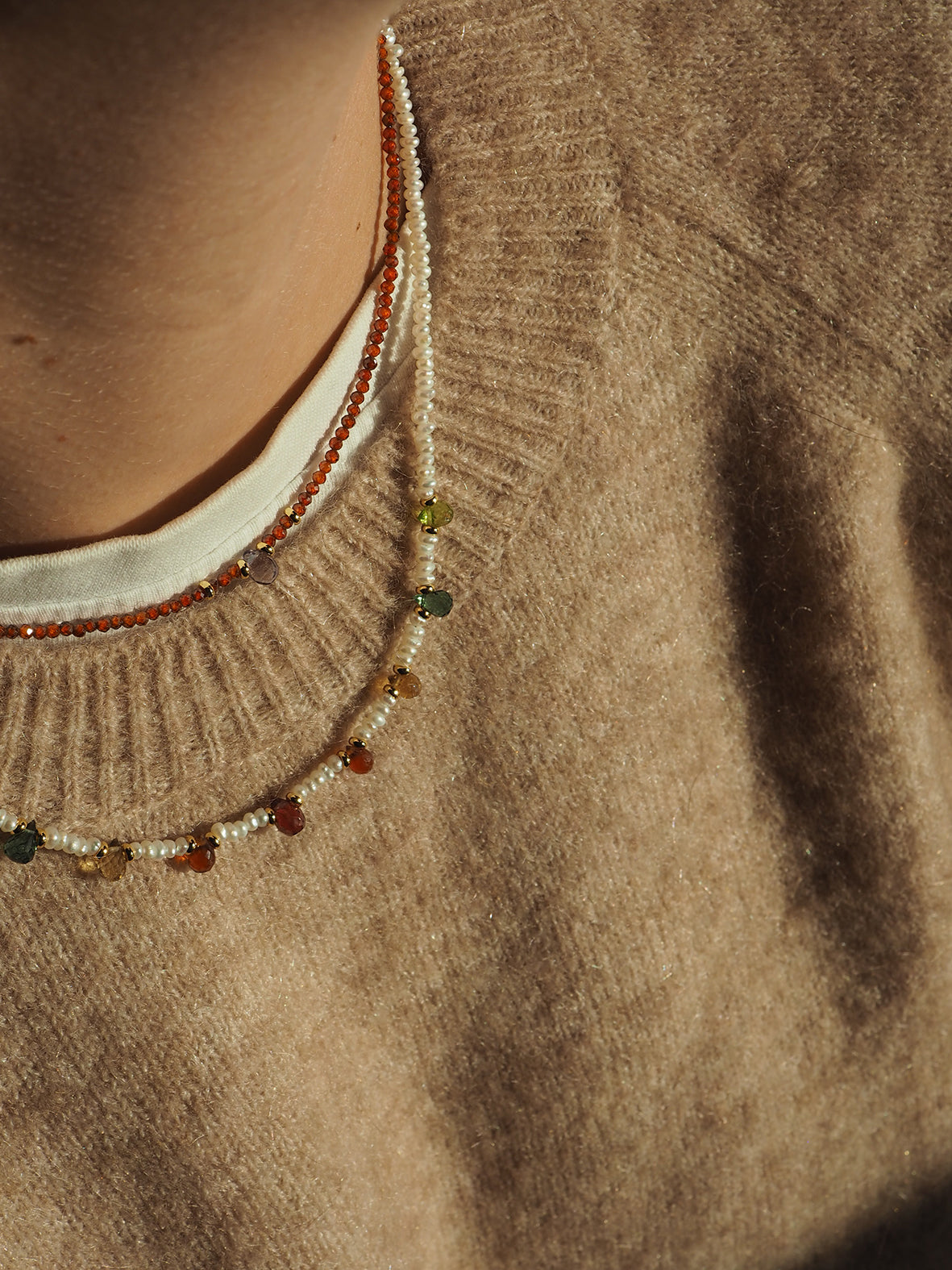 Collana Goccioline Perle Autunno