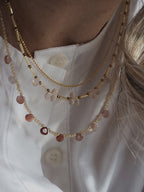 Collana Goccioline Bagliore d'Ambra