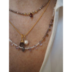 Collana Goccioline Nebbia dorata