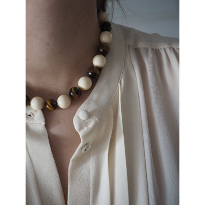 Collana Nodini Avorio