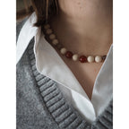 Collana Nodini Diaspro fossile