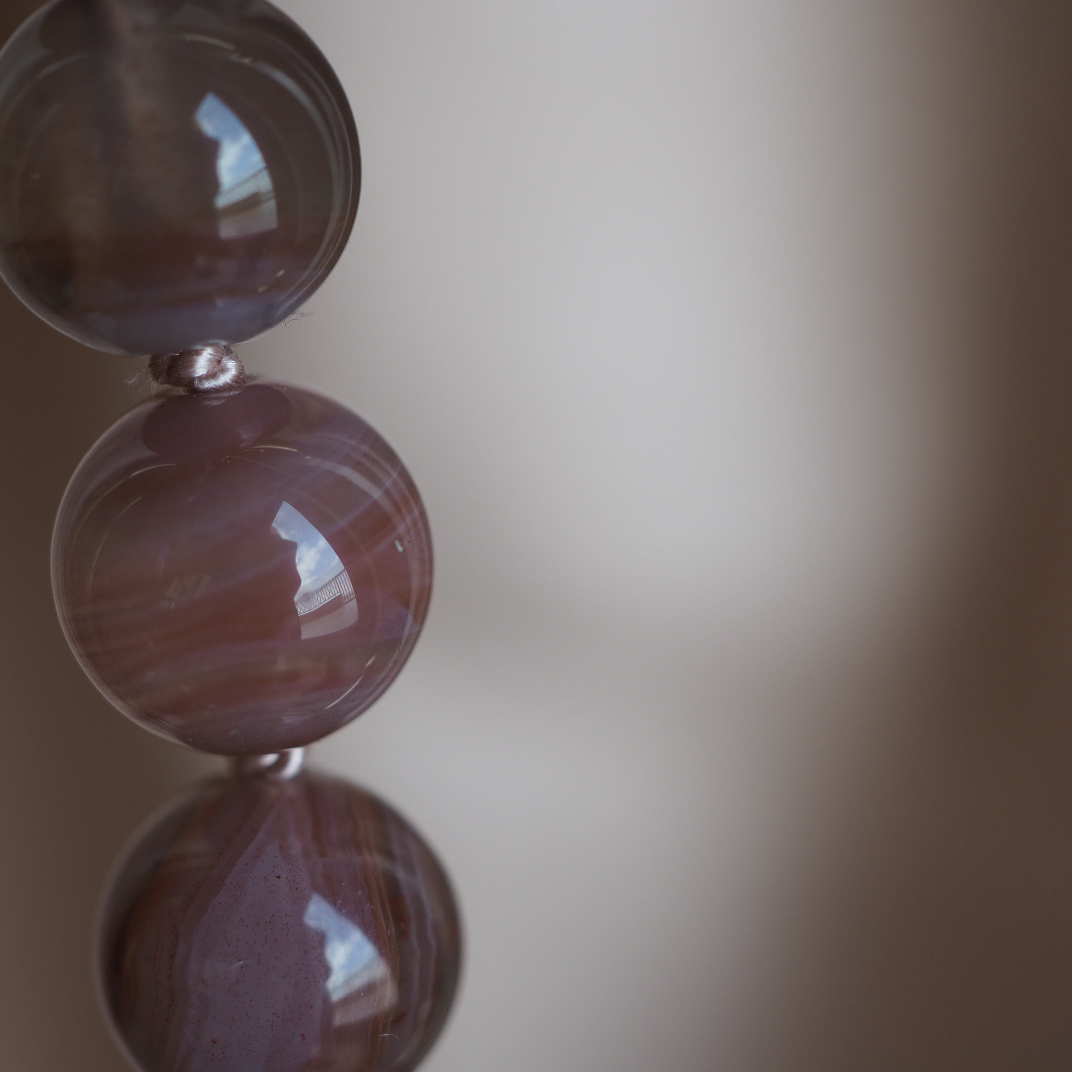 Collana Nodini Agata botswana