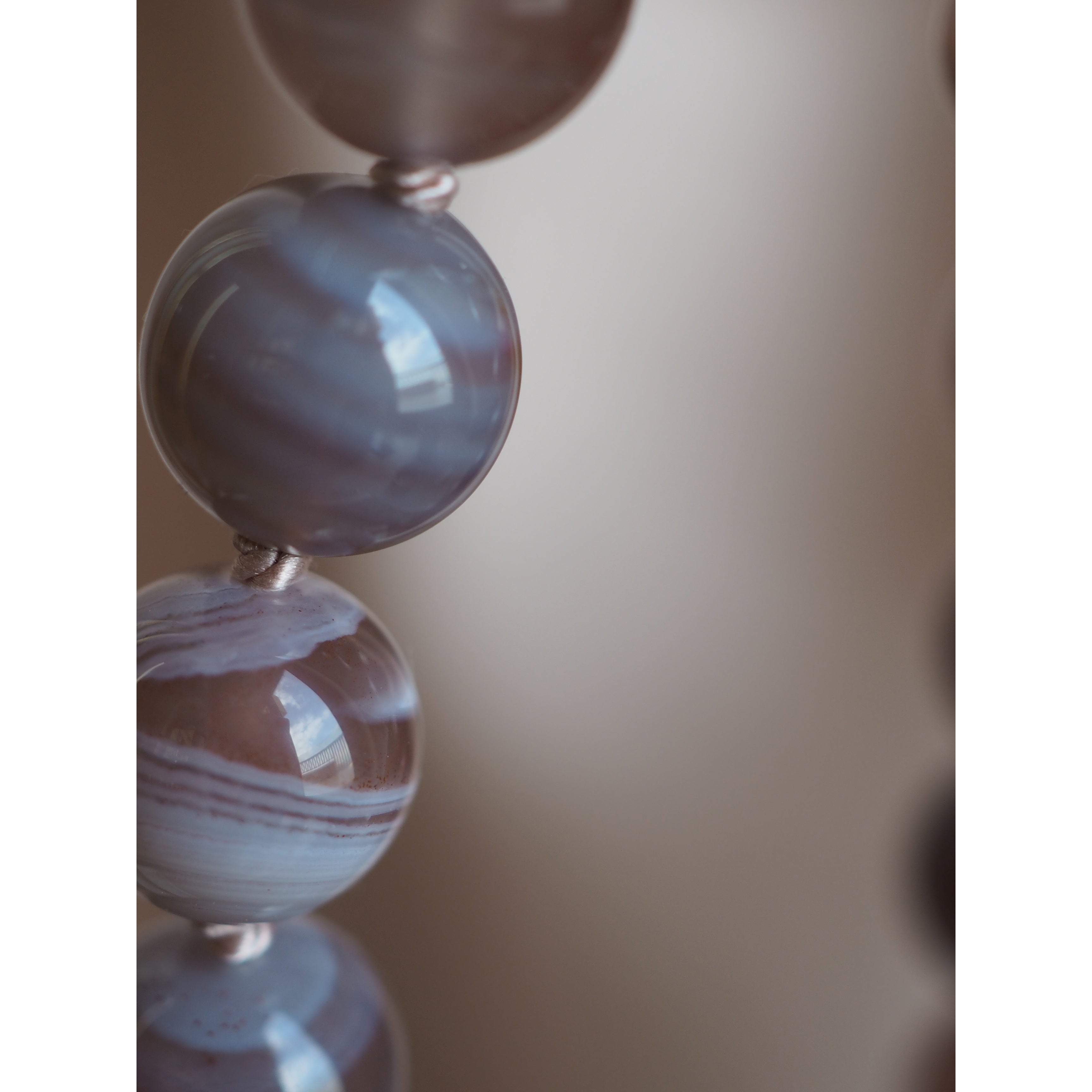 Collana Nodini Agata botswana