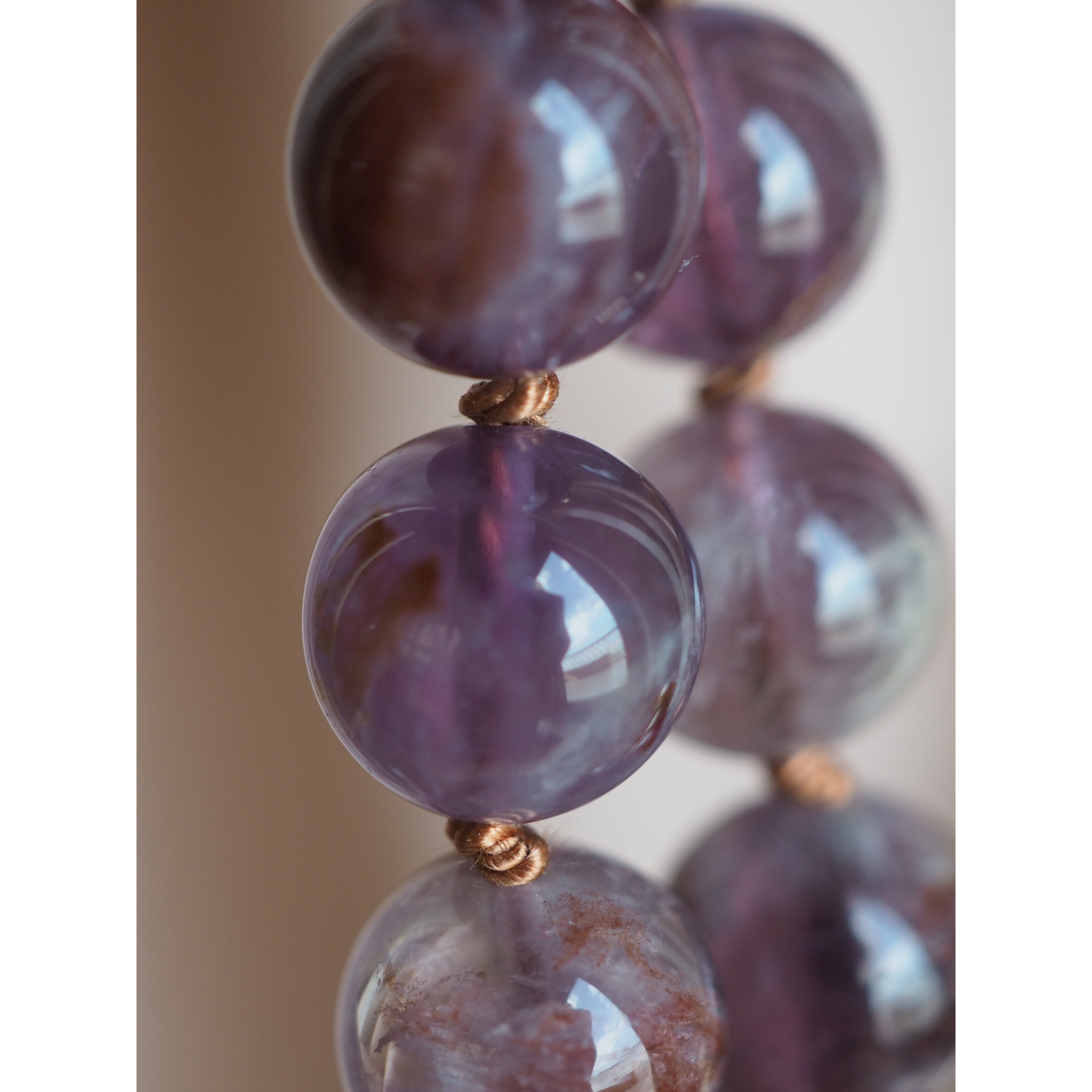 Collana Nodini Ametista Ematoide