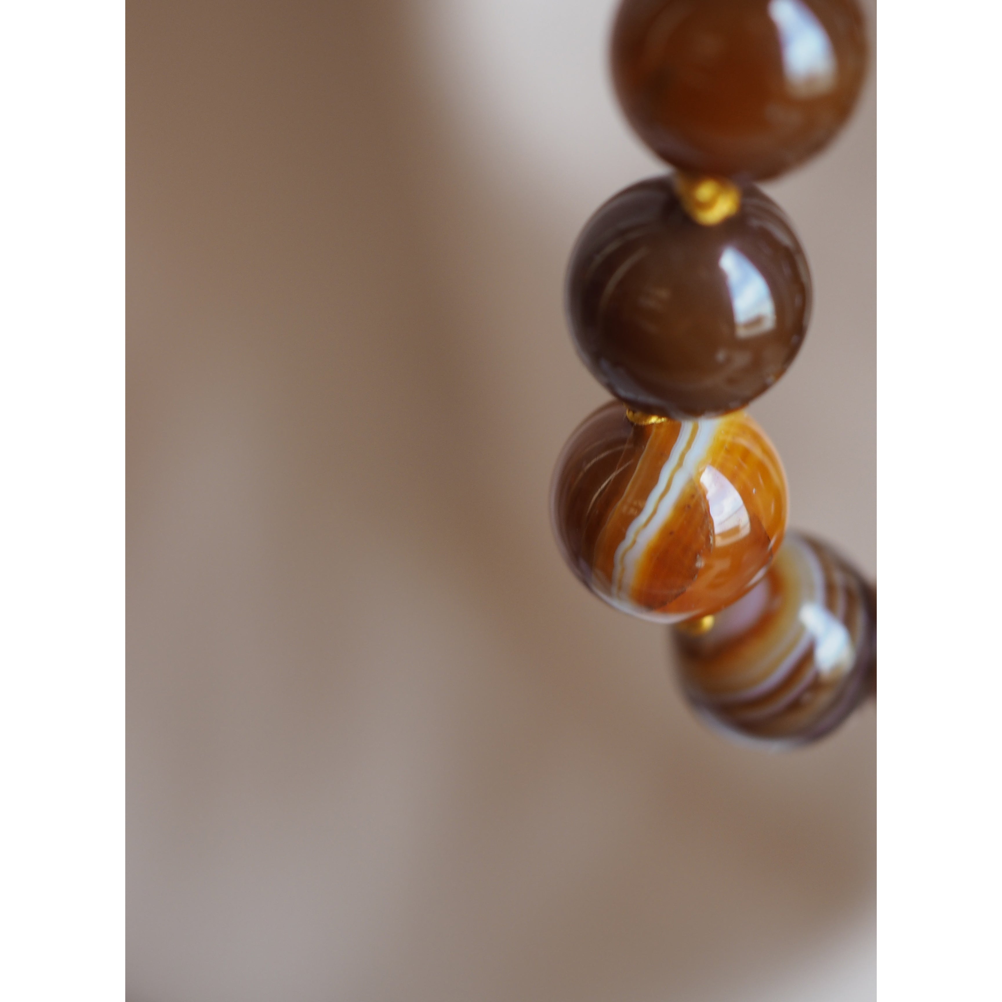 Collana Nodini Agata striata