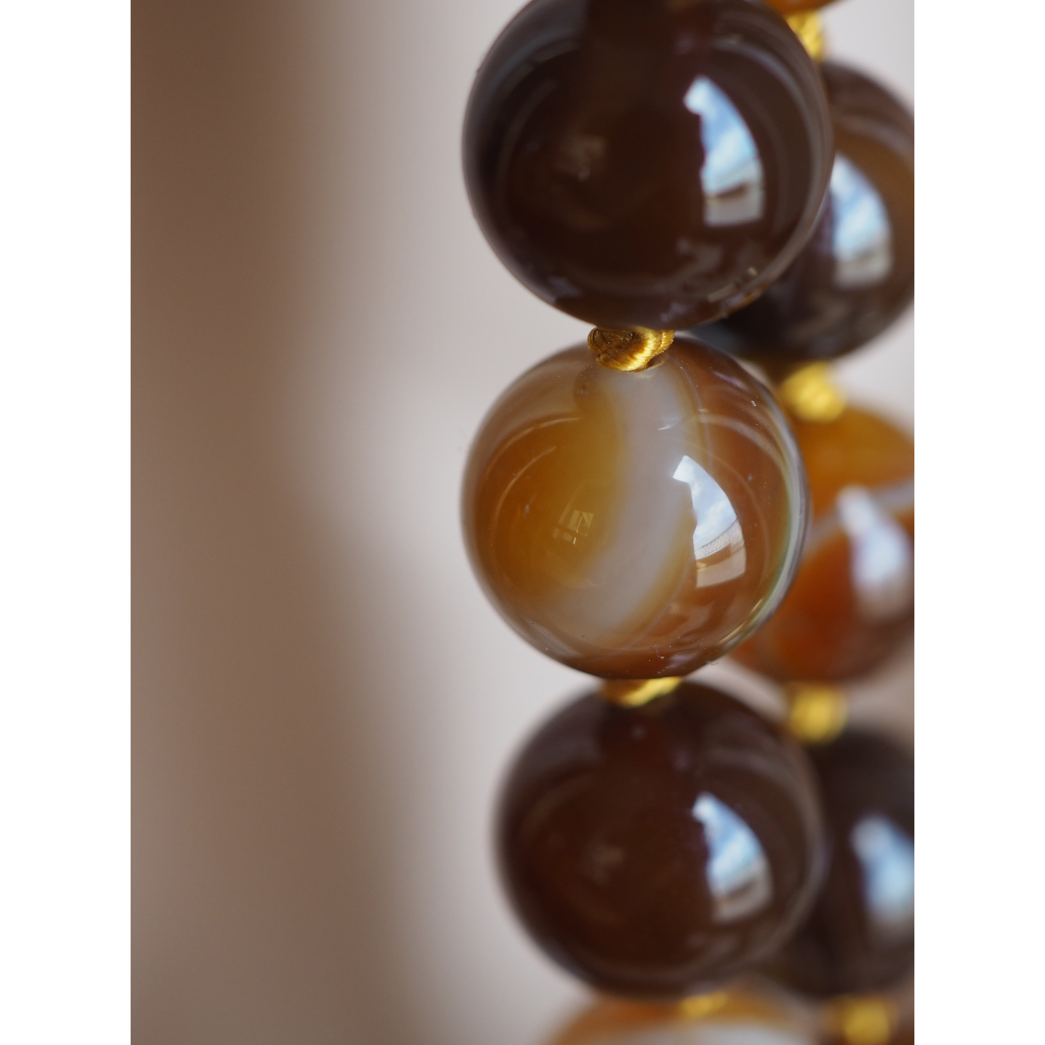 Collana Nodini Agata striata