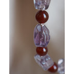 Collana Nodini Sassi Ametista