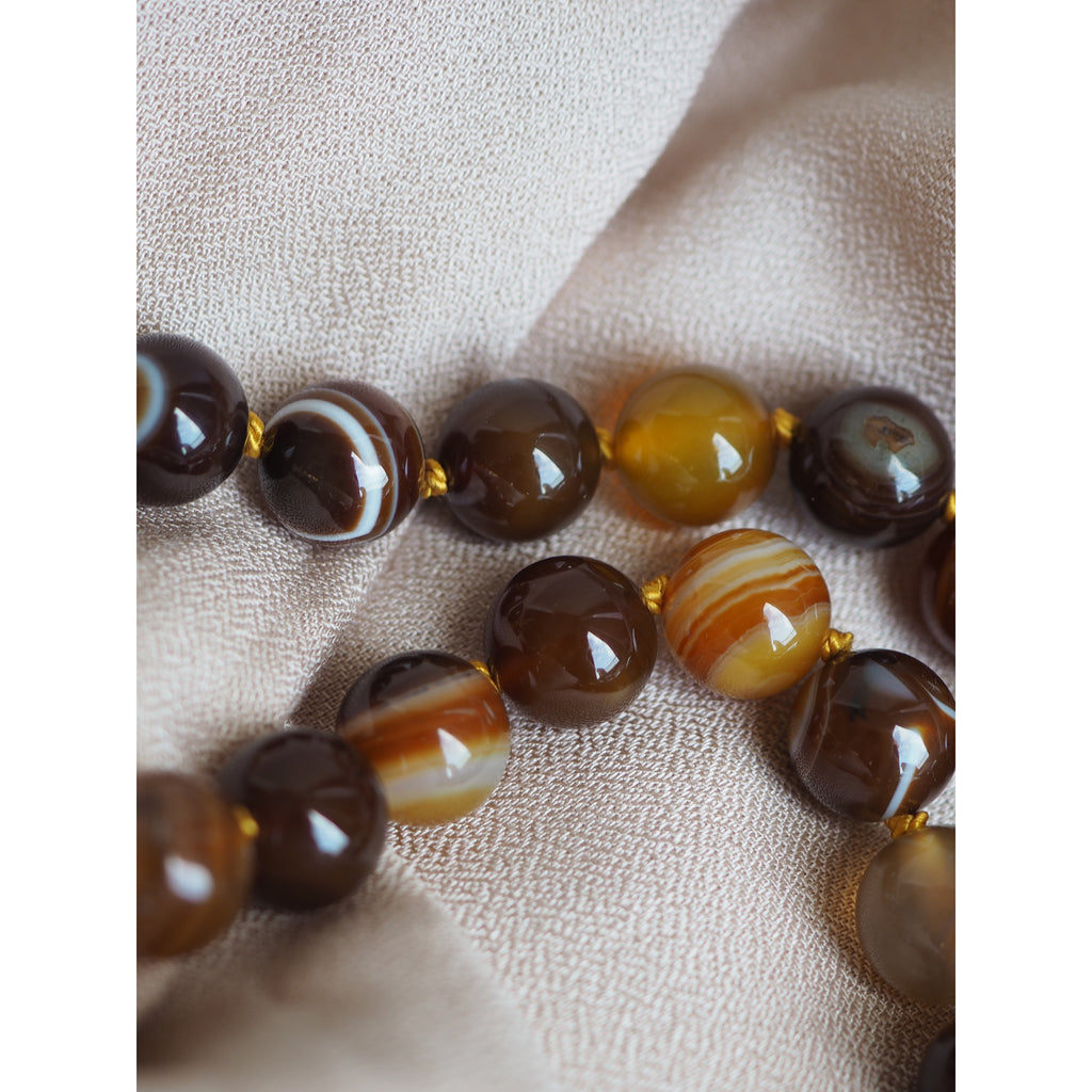 Collana Nodini Agata striata