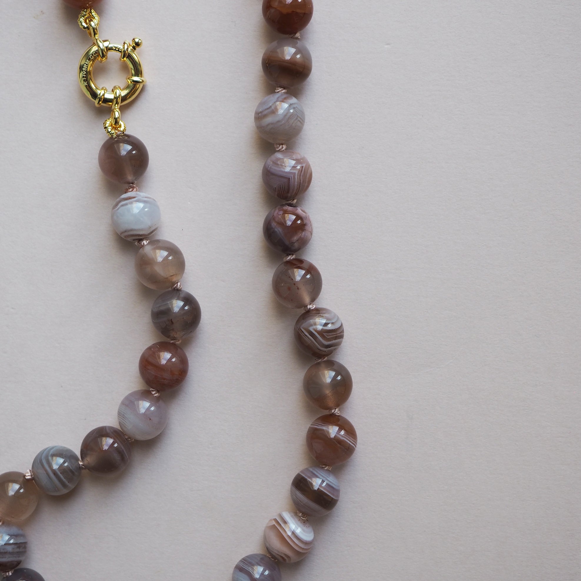 Collana Nodini Agata botswana