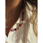 Collana Nodini Sassi Ametista