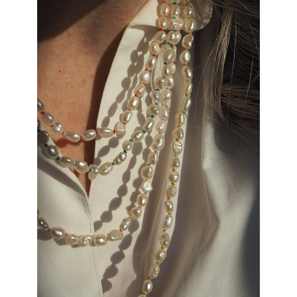 Collana Nodini Perle