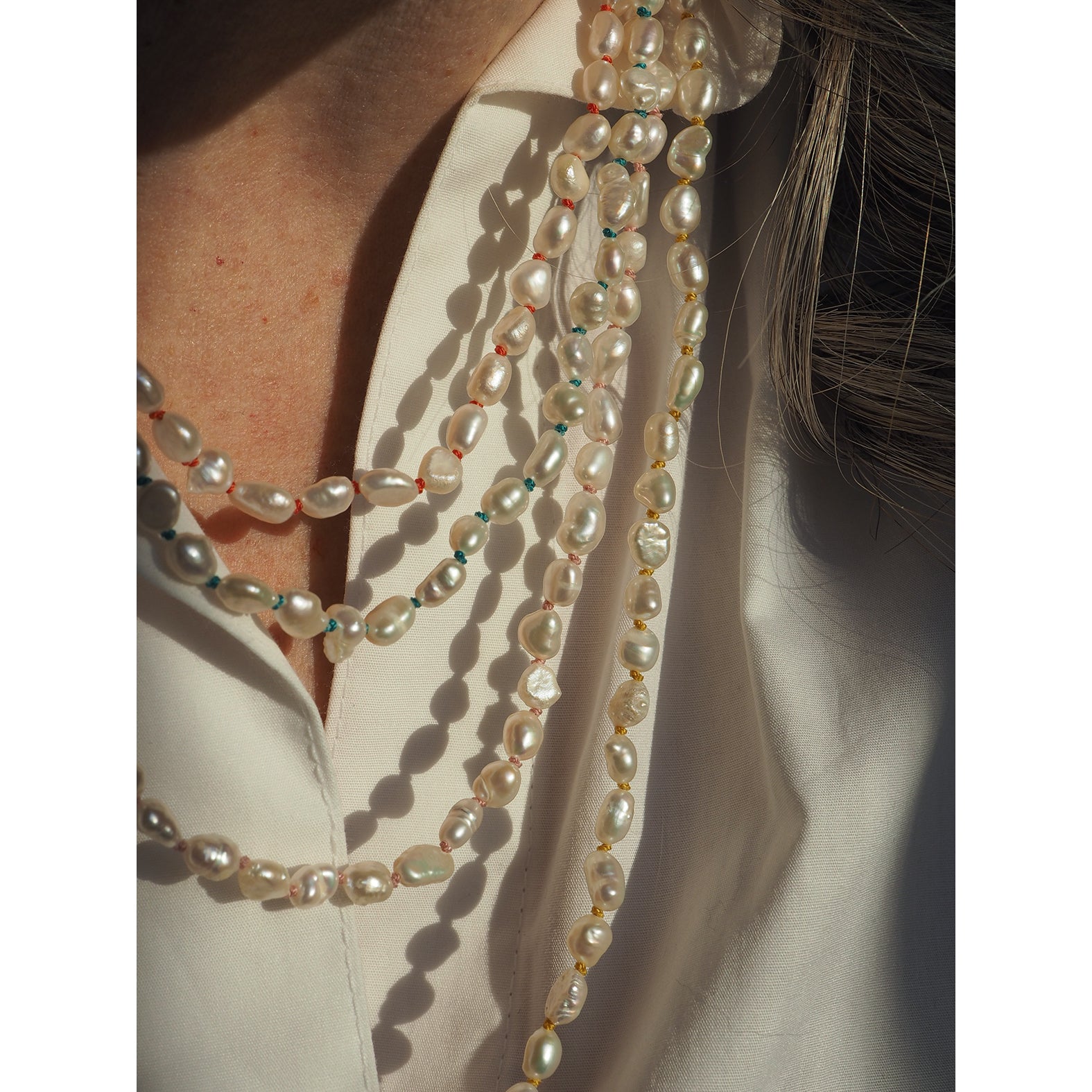 Collana Nodini Perle