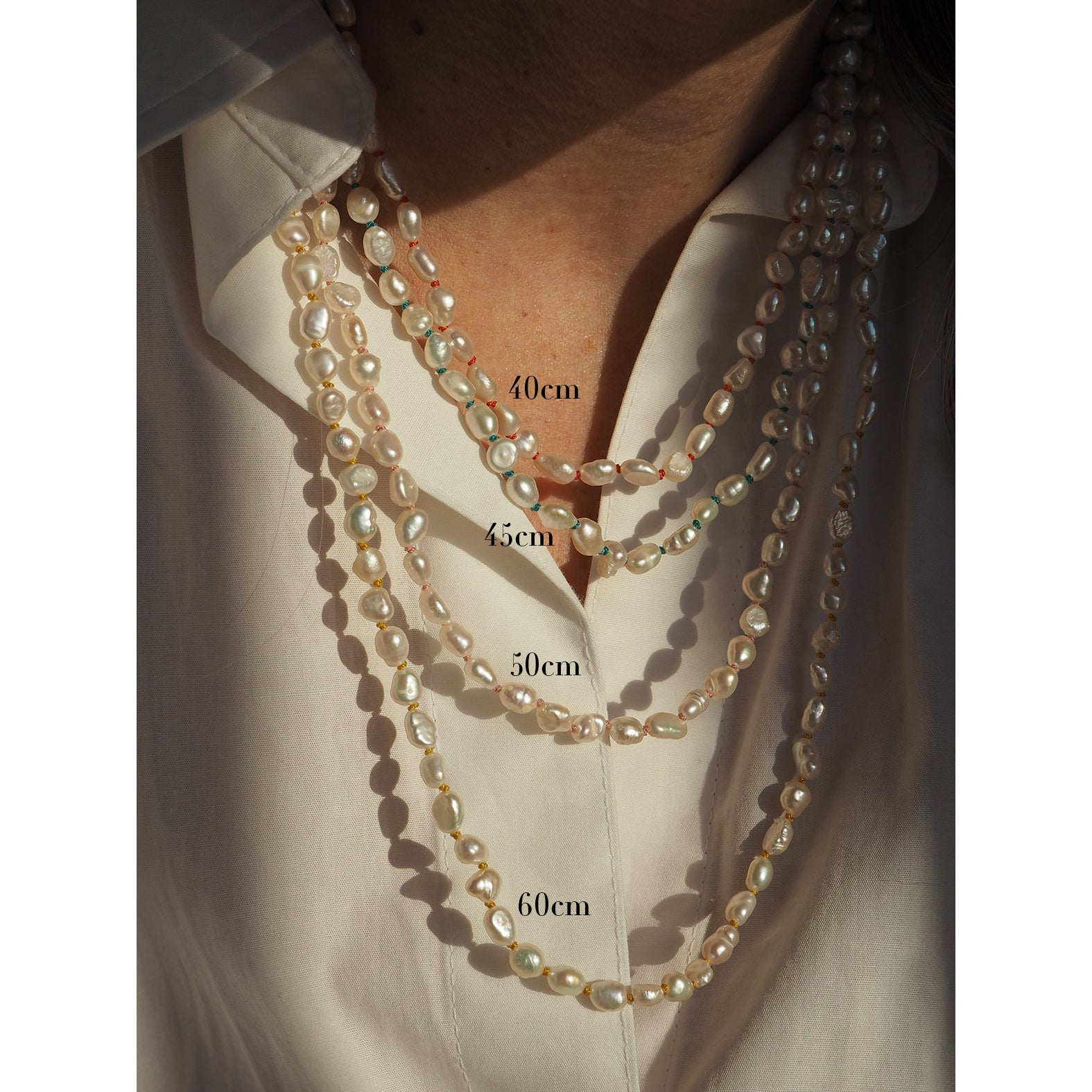 Collana Nodini Perle