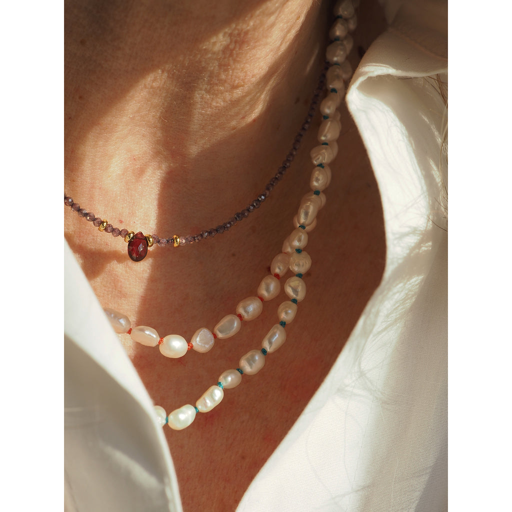 Collana Nodini Perle