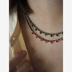 Collana Goccioline Ematite Rosa