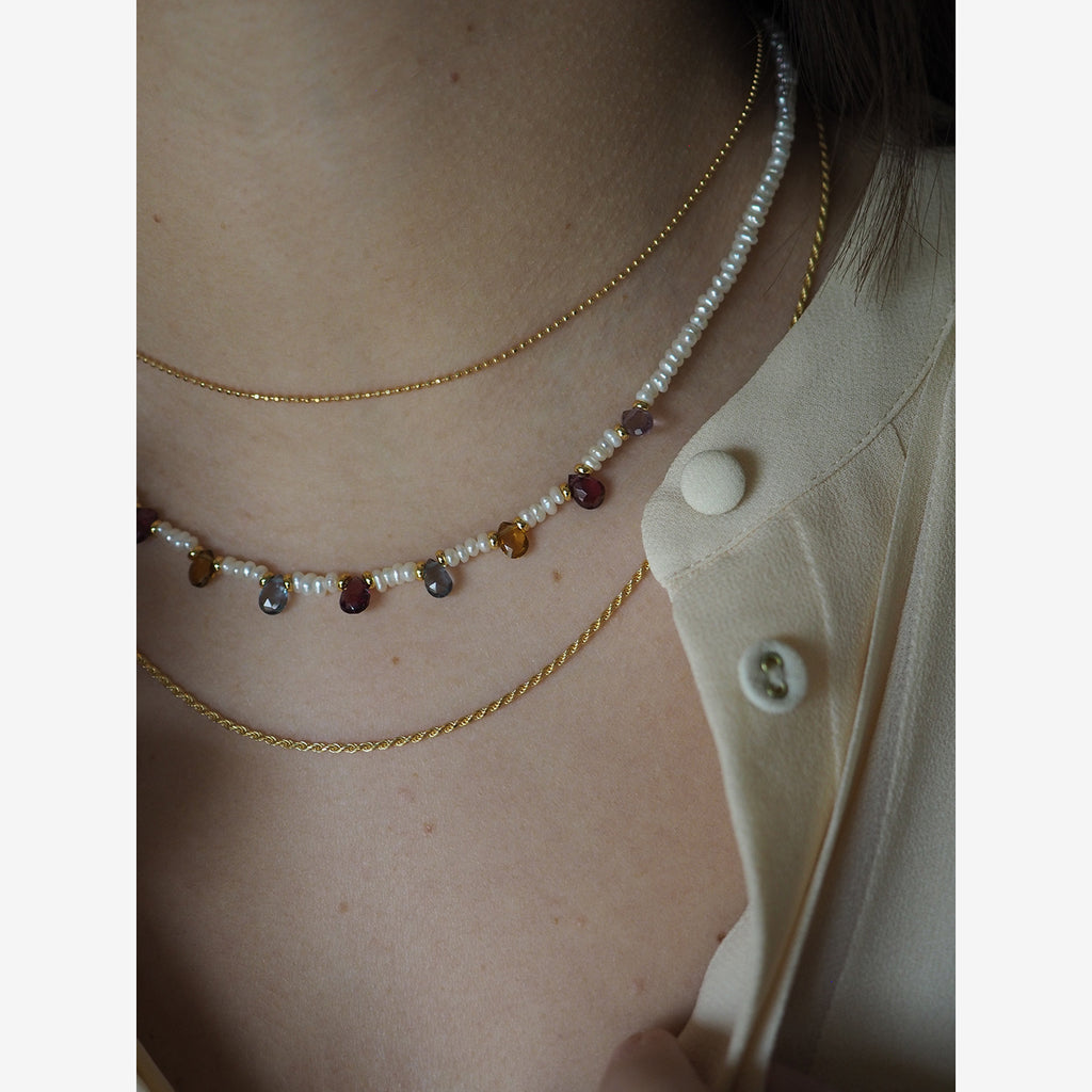 Collana Goccioline Perle Inverno