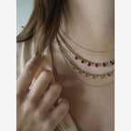 Collana Goccioline Ematite Peridoto